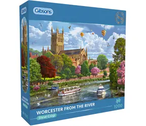GIBSONS Puzzle Pohľad na Worcester / 1000 dielikov / 68 × 49 cm