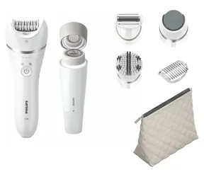Philips Series 9000 BRE770/92 biela / Epilátor / holiaci strojček / pedikúra / mokré a suché holenie
