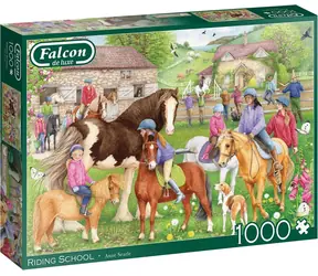 FALCON Puzzle Jazdecká škola / 1000 dielikov / od 12 rokov