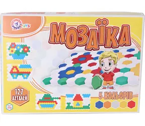 TEDDIES Mozaika Klobúčik / Mozaika / 127 dielikov / Veľkosť dielika 2,5 cm
