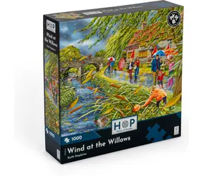 HOP Puzzle Vietor vo vŕbach / 1000 dielikov / nepravidelné dieliky / plagát A3