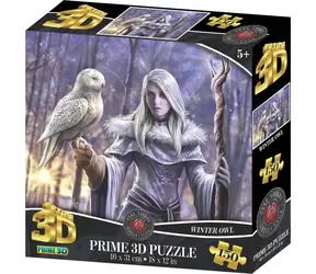 Prime 3D Puzzle Zimná sova / 3D efekt / 150 dielikov