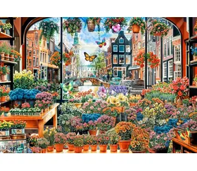 GRAFIKA Puzzle Kvetinové tajomstvo Amsterdamu / 1000 dielikov / 69 × 47,8 cm
