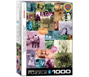 EUROGRAPHICS Puzzle Láska 60. roky / 1000 dielikov / 48,9 × 67,6 cm