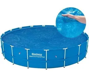 Bestway Solárna plachta na bazén 549 cm / Okrúhla / pre kruhové bazény Bestway 549 cm / PE