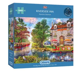 GIBSONS Puzzle Hotel Riverside Inn / 1000 dielikov / 68 × 49 cm