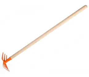 TEDDIES Motyčka s násadou oranžová / Hračka na záhradu / Obojstranná / 80 cm
