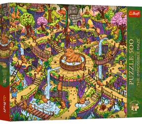 Trefl Puzzle Premium PLUS The Impossible Maze: Vtipné kapybary