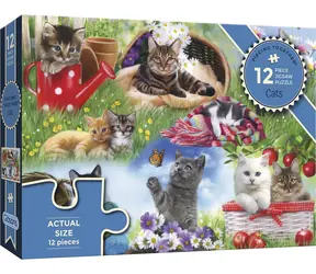 GIBSONS Puzzle Skladáme spolu: Mačky / 12 dielikov