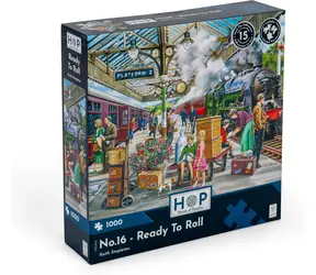 HOP Puzzle No.16: Pripravené na odchod / 1000 dielikov / nepravidelné dieliky / plagát A3