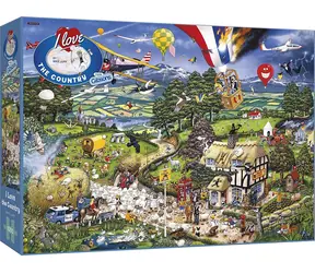 GIBSONS Puzzle Milujem vidiek / 1000 dielikov / 68 × 49 cm
