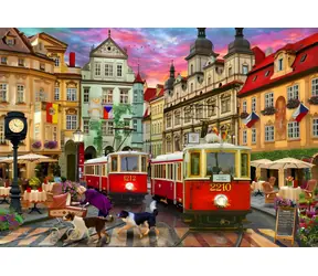 BlueBird Puzzle Pražská električka