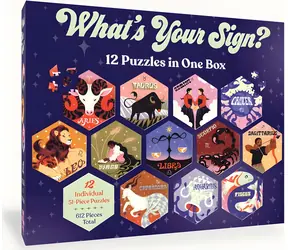 Chronicle books Sada 12 puzzle Aké je vaše znamenie?
