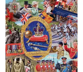 GIBSONS Puzzle Korunovácia kráľa / 1000 dielikov / 68 × 49 cm