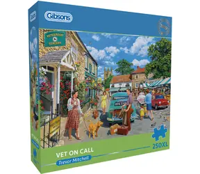 GIBSONS Puzzle Veterinár na telefóne XL / 250 dielikov / 48 × 34 cm