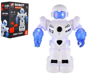 TEDDIES Anglicky hovoriaci robot so svetlom a zvukom / Interaktívny robot / otáčanie 360° / výška 26 cm