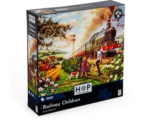 HOP Puzzle Železničné deti / 1000 dielikov / nepravidelné dieliky / plagát A3