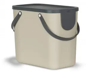 Rotho ALBULA cappuccino / Kôš na triedenie odpadu / 25 l / 23,5 x 40 x 34 cm