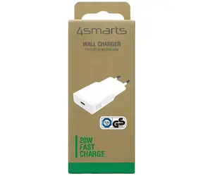 4smarts PDPlug Slim biela / Sieťová nabíjačka / GaN / USB-C / 20 W