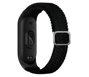 Beline Textilný remienok XIAOMI Mi Band 3 a 4 čierna