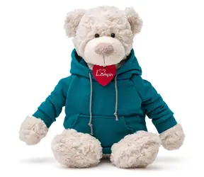 OLYMPTOY Medveď Spencer modrá mikina / 35 cm / od 0 mesiacov