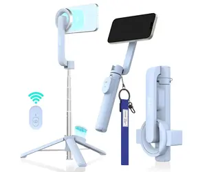 Araree Magfie Pod modrá / Selfie tyč / MagSafe / Bluetooth spúšť / Teleskopická do 69 cm