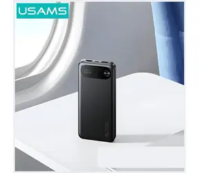 USAMS PB80 čierna / Powerbanka / 10000 mAh / PD 20W / LED displej