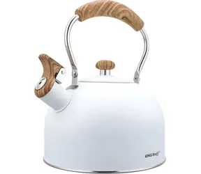 Kinghoff KH-1860 biela / Kanvica s píšťalkou / 2,5 l
