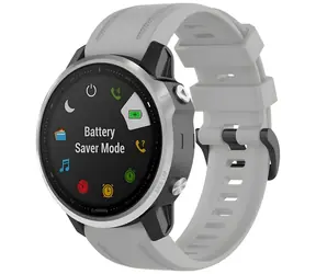 Beline Watch 2 šedá / Remienok pre smartwatch / Garmin Fenix 5S/6S/7S/8/Instinct 2S / 20 mm / silikón