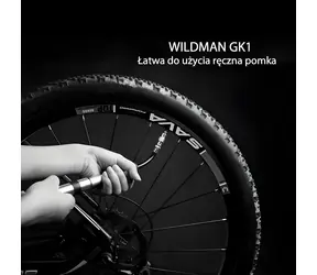 WILDMAN Hustilka FK1 čierna / Hliníková / 100 PSI (7 BAR) / Presta & Schrader / 88 g