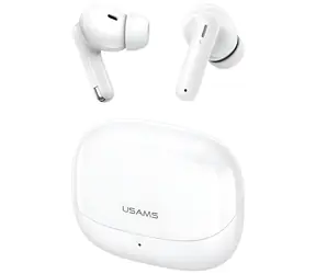 USAMS IF27 TWS biela / Bezdrôtové slúchadlá do uší / Bluetooth 5.3 / Dotykové ovládanie