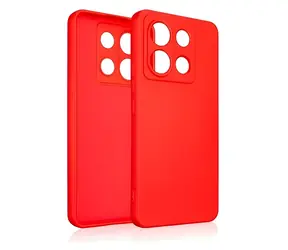 Beline Silicone POCO X6 červená / Zadný kryt / Silikónový