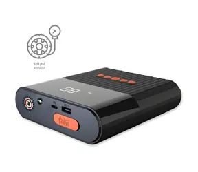 4smarts PitStop+ čierna / Štartovacia powerbanka / 8800 mAh / kompresor / svietidlo / 800A