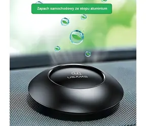 USAMS ZB180 zelená / Osviežovač vzduchu do auta / Hliníkový / O85 x 27 mm