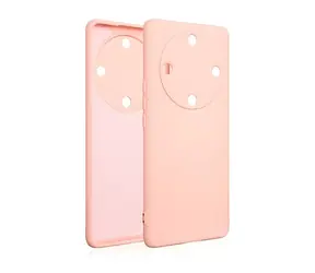 Beline Silicone Case Honor Magic5 Lite ružovovozlatá / Silikónový kryt / Textilná podšívka / Bezdrôtové nabíjanie
