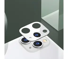 USAMS BH575 pre Apple iPhone 11 Pro biela / Ochranné sklo kamery / Tvrdené sklo / Optické sklo