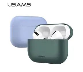 USAMS BH569 púzdro pre Apple AirPods Pre zelená / Púzdro na slúchadlá / Silikónové / Ultratenké