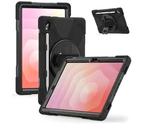 4smarts Rugged Case Grip čierna / Kryt / Samsung Galaxy Tab S11 / odolný / stojan
