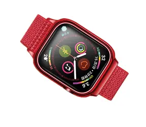 USAMS ZB073 Nylonový remienok pre Apple Watch 40/41mm červená / Remienok / Nylonový / Apple Watch 4/5/6/7/SE