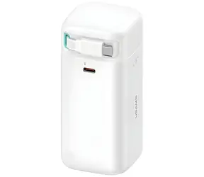 USAMS XMF Series Powerbanka výsuvný kábel USB-C biela