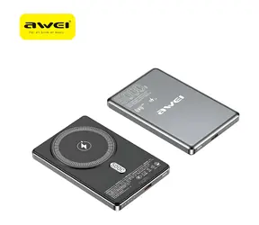 Awei PA-30 sivá / Powerbanka / MagSafe / 5000 mAh / 15 W bezdrôtovo