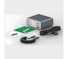 4smarts Lucid GaN DIY 360W sivá / Nabíjačka / GaN / 360W / 5x USB-C / 1x USB-A