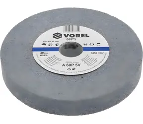 Vorel Brúsny kotúč 200x32x32 mm jemný / Brúsny kotúč / Zrnitosť jemná / Max. 3850 ot./min