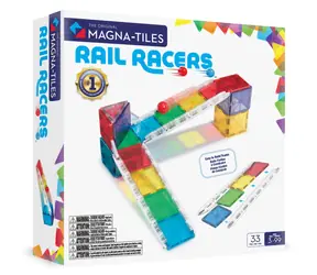 MAGNA-TILES Magnetická stavebnica Rail Racers / 33 dielov / od 3 rokov