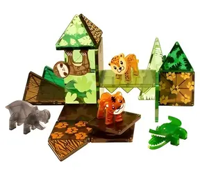 MAGNA-TILES Magnetická stavebnica Jungle / 25 dielikov