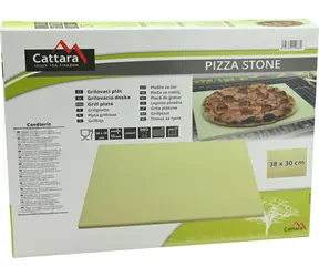 Cattara Grilovací plát PIZZA / Kordierit / 38 x 30 cm / Hrúbka 10 mm