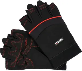 YATO Rukavice bez prstov XL / Cyklistická rukavice / Syntetická koža, polyuretán, spandex / Veľkosť XL