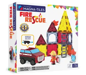 MAGNA-TILES Magnetická stavebnica Fire Rescue / 27 dielov / od 3 rokov