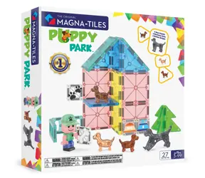MAGNA-TILES Magnetická stavebnica Puppy Park / 27 dielov / od 3 rokov
