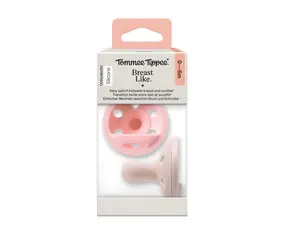 Tommee Tippee Breast-like 0-6m Girl / Cumlík / silikónový / 2 ks